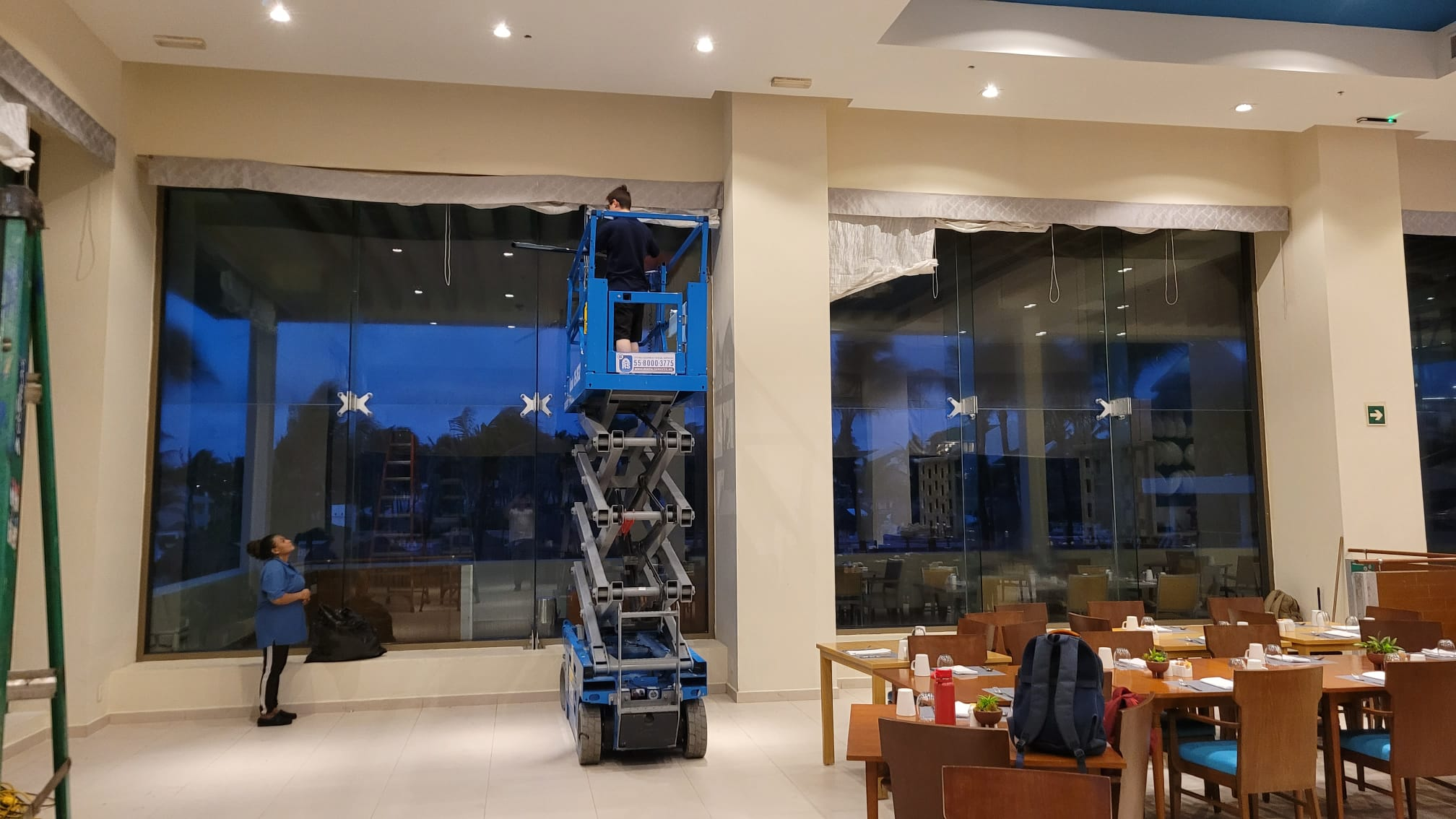 Hôtel Mexique - Installation membrane Low-E