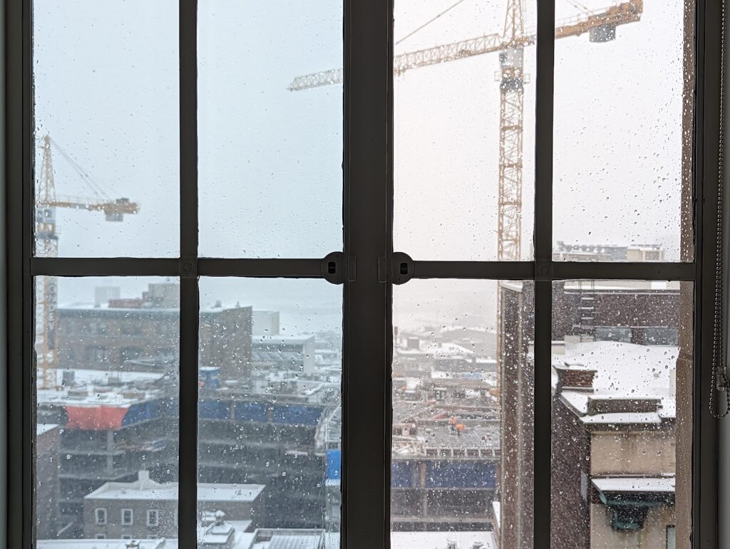 Hôtel Westin Montreal - Démonstration membrane Low-E en hiver