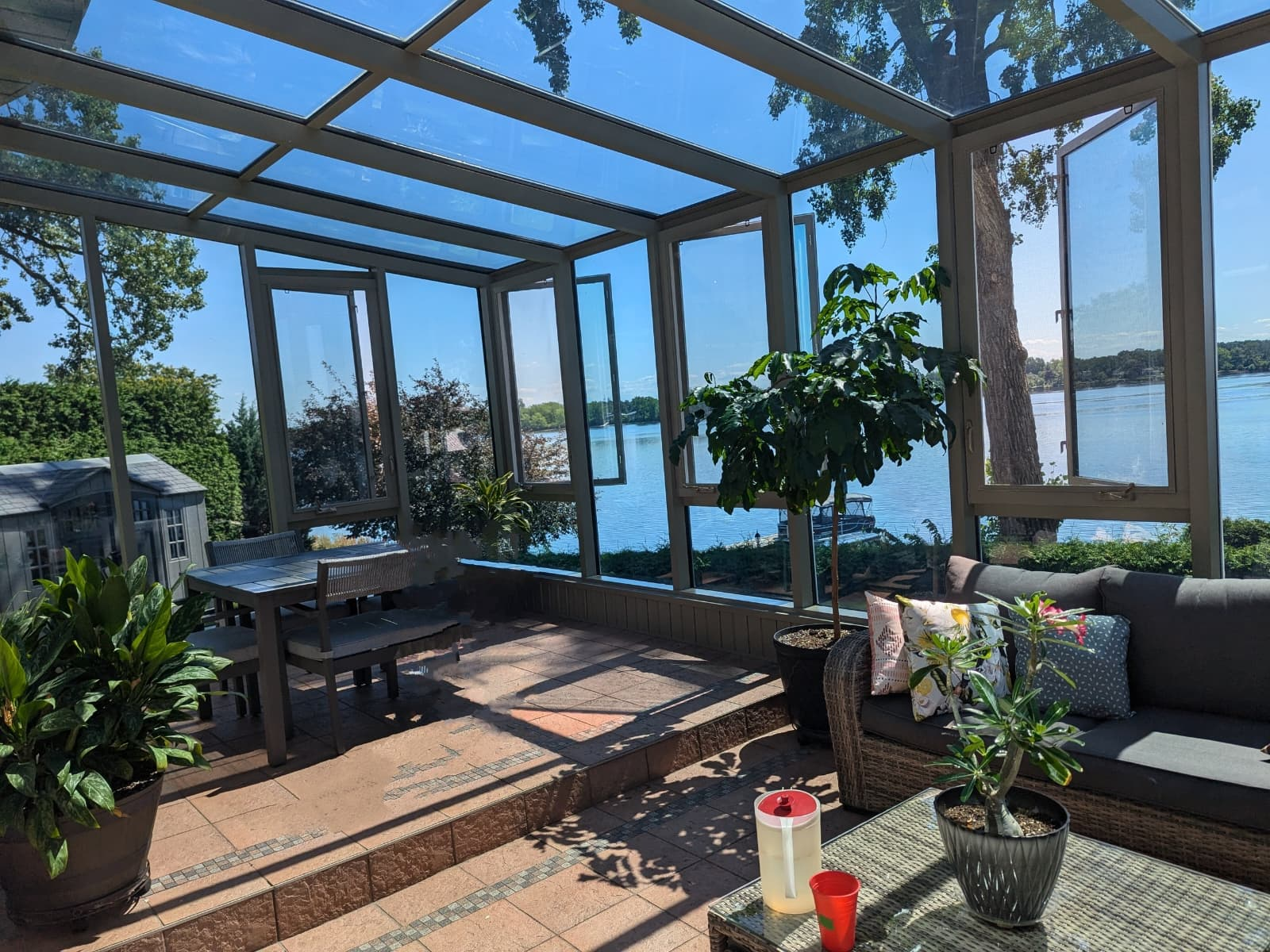 Solarium résidentiel avec membrane Low-E